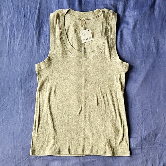 Free People U Neck Tank Heather Grey Size M - Picture 1 of 7